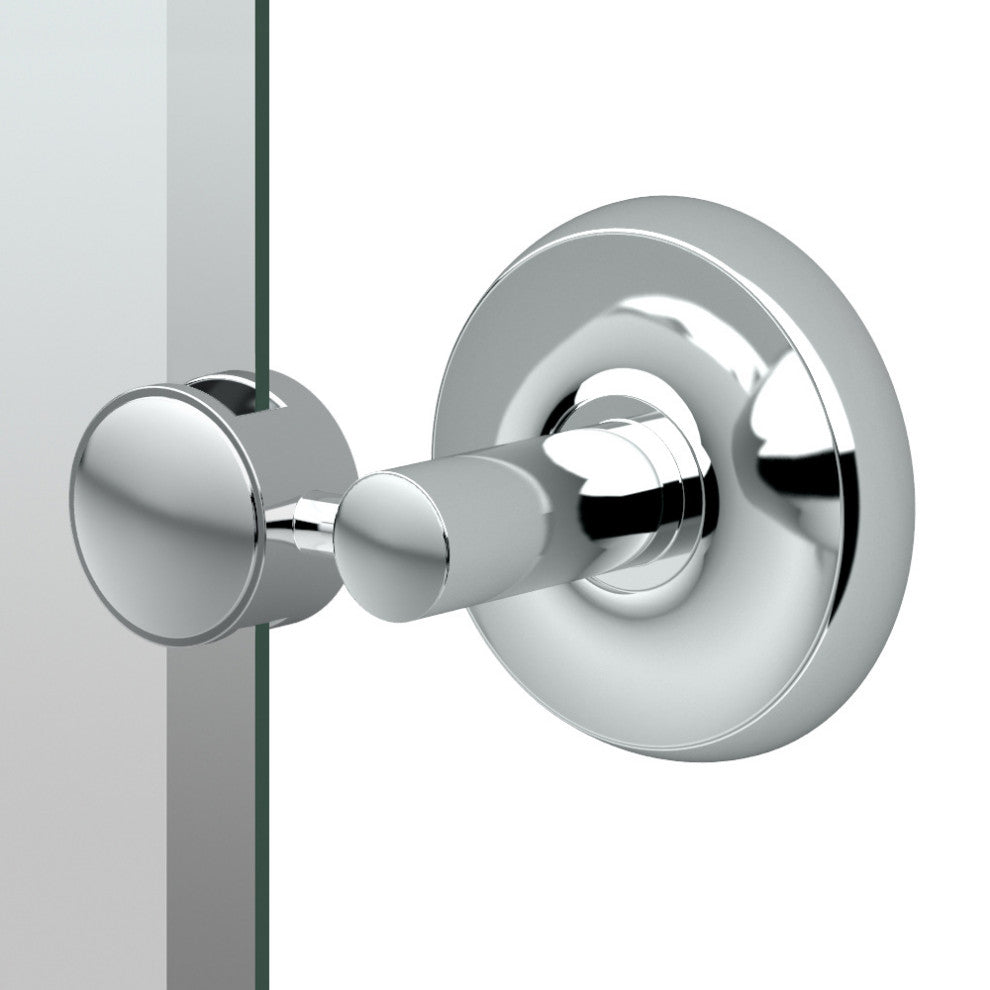 Designer II 32" Frameless Oval Mirror, Chrome