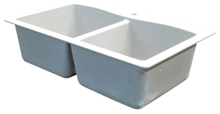 33-in x 22-in Drop-in Aversa Granite Kitchen Sink