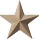 2 3/4"W x 2 3/4"H x 1/2"P Galveston Star Rosette, Alder