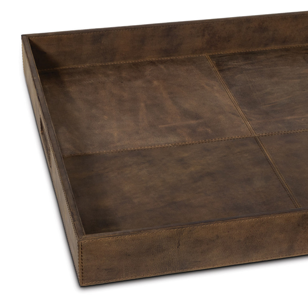 Regina Andrew Derby Square Leather Tray