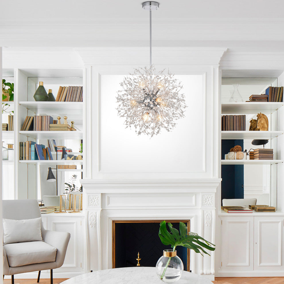 Subra 9-Light Sputnik Globe Chandelier