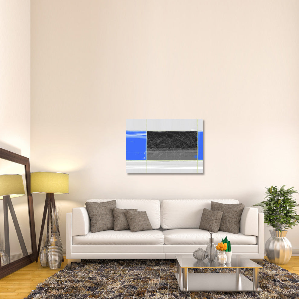 "Abstract Blue And Grey" Fine Art Print