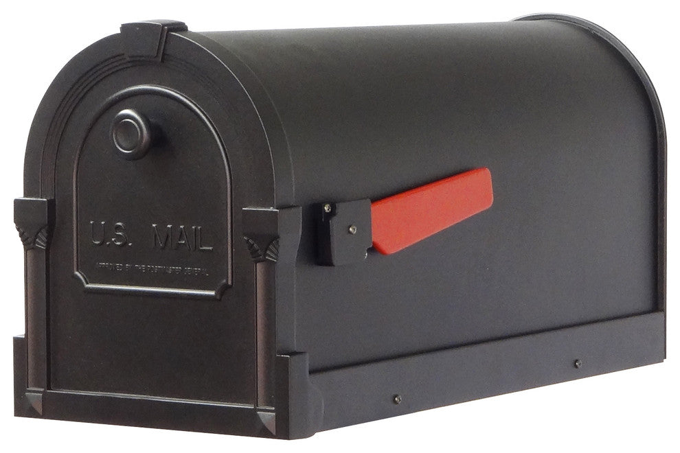 Savannah Curbside Mailbox and Tacoma Mailbox Post With Direct Burial Kit