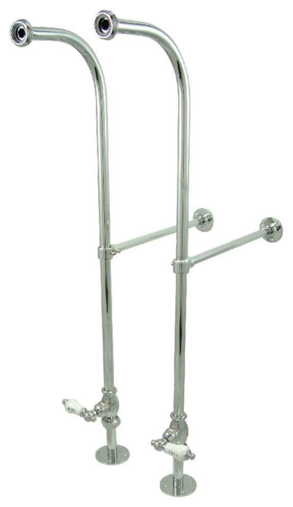 Kingston Brass Rigid Freestand Supplies With Stops, Polished Chrome