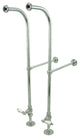 Kingston Brass Rigid Freestand Supplies With Stops, Polished Chrome