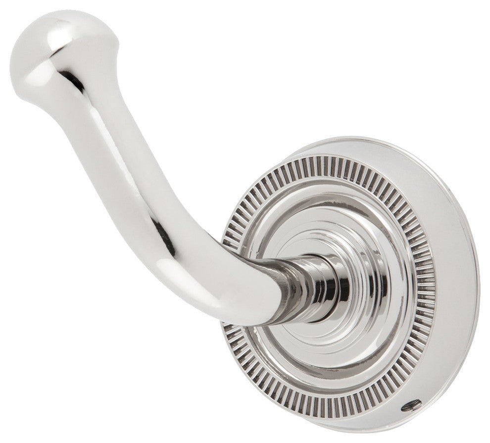 Sumner Street Home Hardware Minted Coat Hook, Polished Nickel