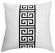 Dann Foley Square Linen Cushion Greek Key Upholstery DFS10016DS