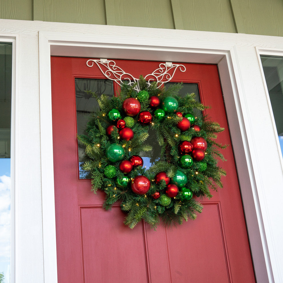30" Lighted Christmas Wreath, Christmas Cheer