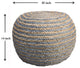 Natural Braided Pouf