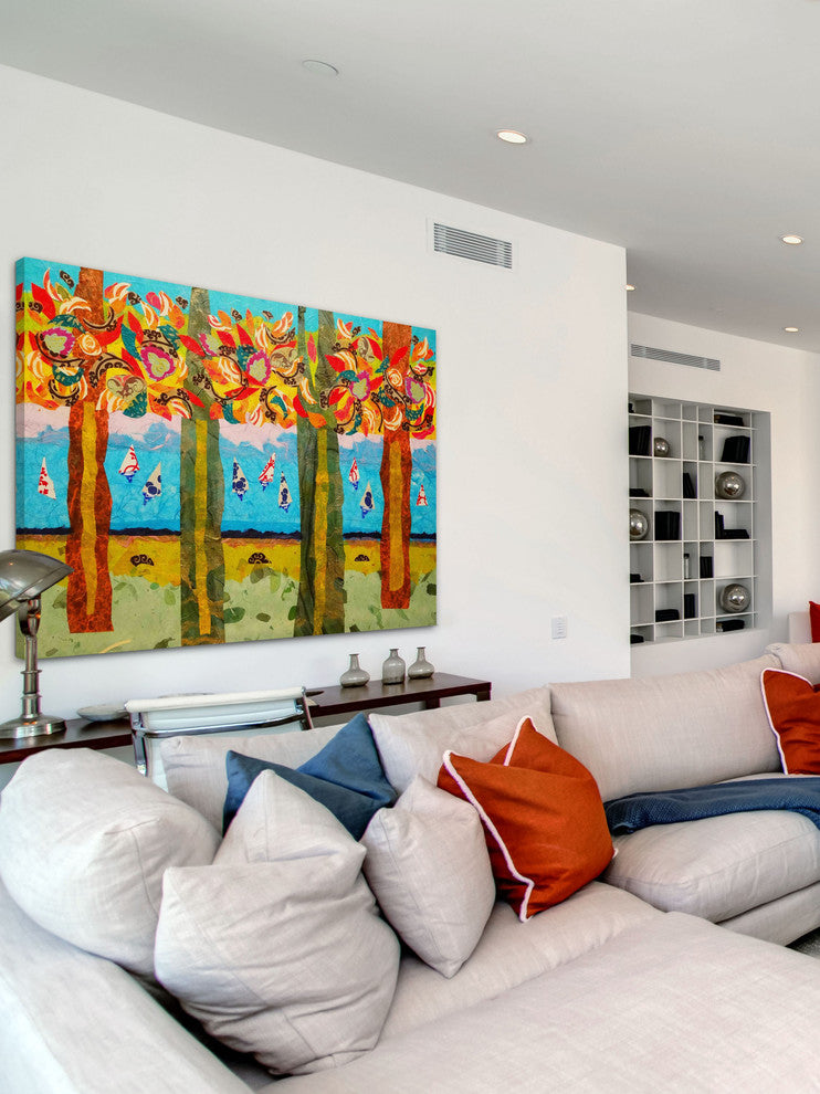 "Idyllic Series 2" Painting Print on Canvas by Lisa Mee