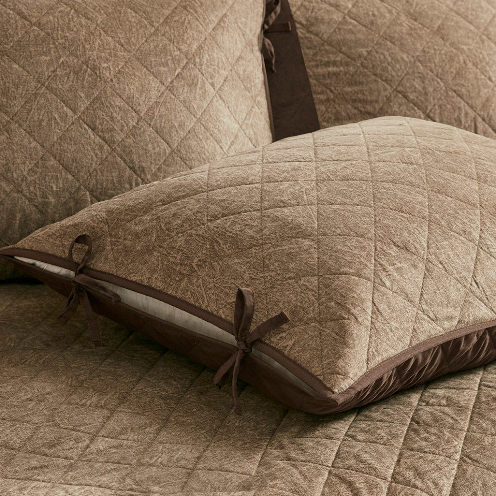 Madison Park Boone 6 Piece Reversible Daybed Cover Set, Brown