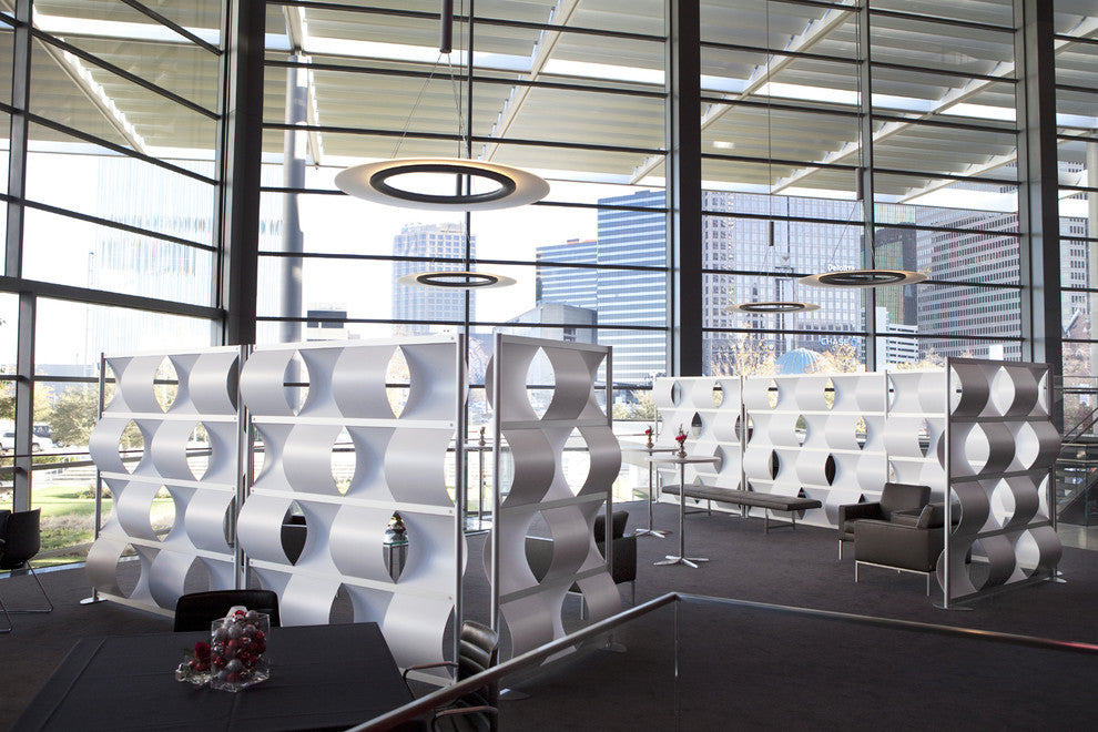 Loftwall Wave Modern Screen, Room Divider, Designer Screen, White