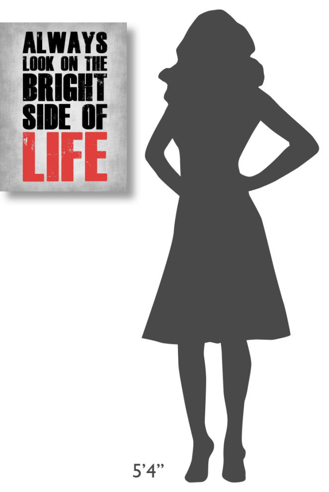 "Bright Side of Life Poster Poster Grey" Fine Art Print