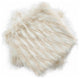 Feathery Faux Fur Pillow Cover 2 Piece Set, Ivory, 26" X 26"