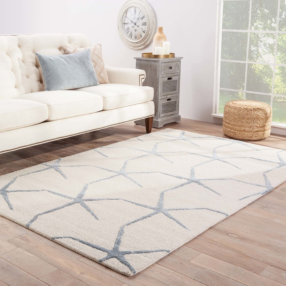 Jaipur Living Starfishing Handmade Animal White/Blue Area Rug, 2'x3'