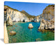 "Turquoise Water Beach Panorama" Seashore Wall Art, 40"x30"