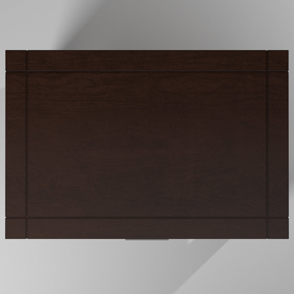 Carmel 2 Drawer Nightstand, Cappuccino