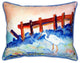 Pair of Betsy Drake Great White Heron Large Indoor/Outdoor Pillows 16x20