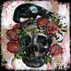 Marmont Hill, "Skull Roses" by Vicki Butler Painting Print, Wrapped Canvas