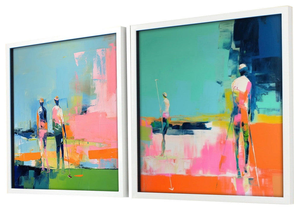 Golf Players I Artwork, 2-Piece Set