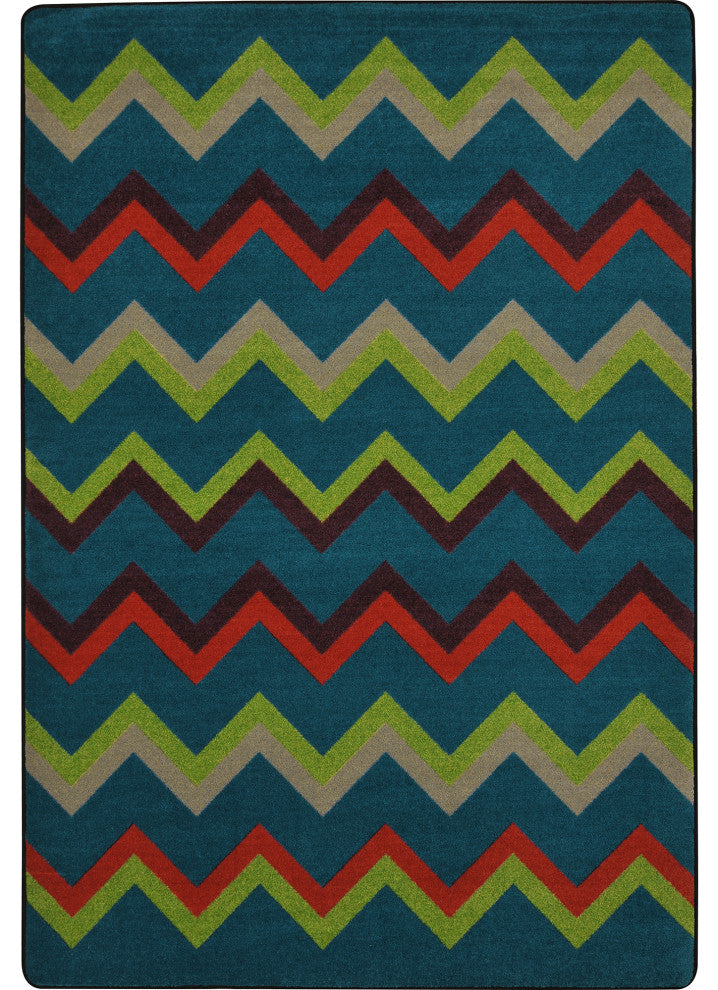 Kid Essentials Rug, Sonic, Tropics, 5'4"x7'8"