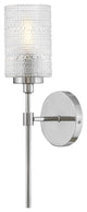 Lark Mabel Medium Single Light Sconce, Chrome