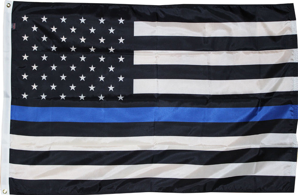 Thin Blue Line, USA, 3'x5' Nylon Flag