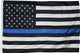 Thin Blue Line, USA, 3'x5' Nylon Flag