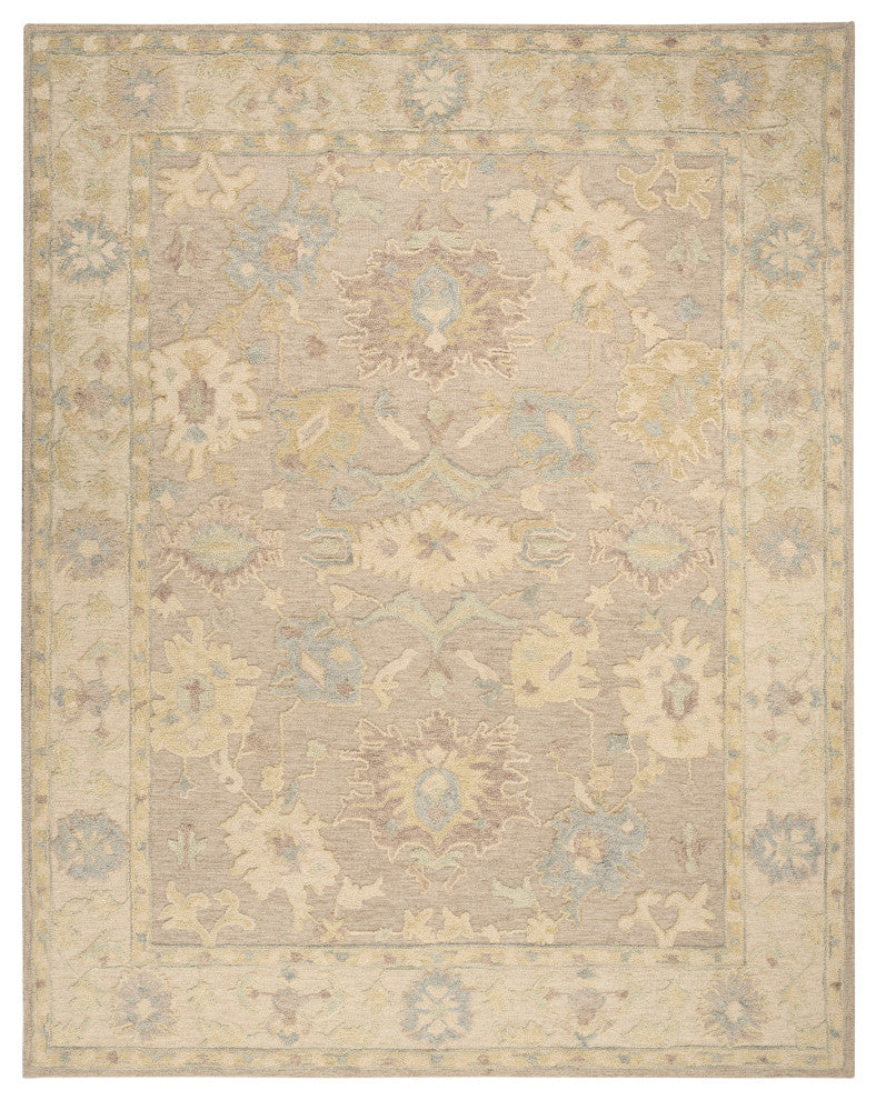 Nourison Maison 8'6" x 11'6" Taupe Ivory Vintage Indoor Rug