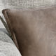 Cheyenne 100% Leather 14"x26" Throw Pillow by Kosas Home, Taupe