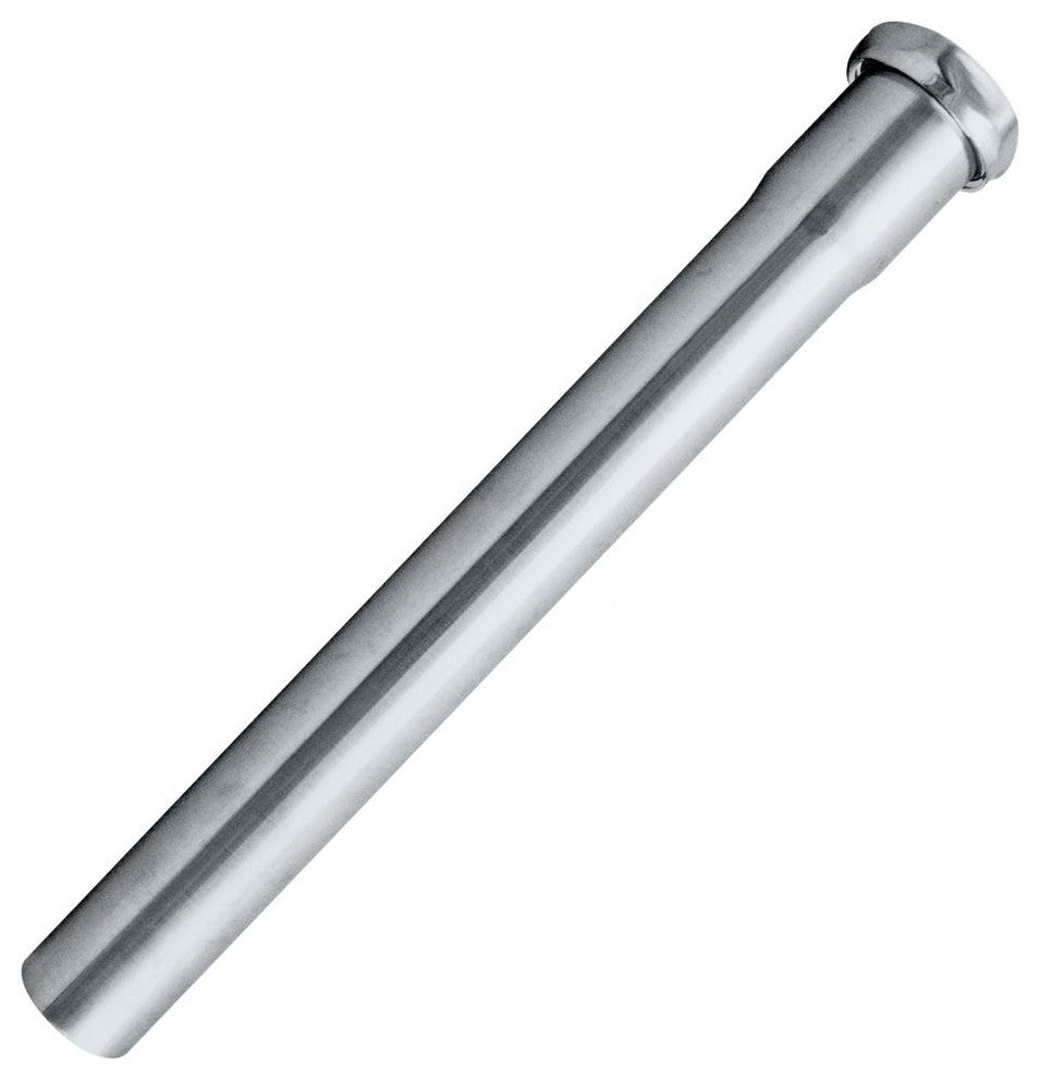 1.25" Od X 12" Slip Joint Extension Tube In Polished Chrome