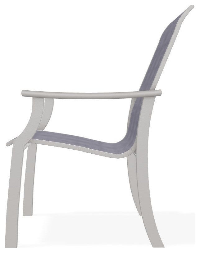 St. Catherine Sling Outdoor Armchair, Brooks/Warm Gray