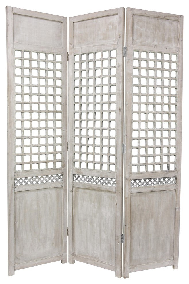 6' Tall Open Lattice Room Divider