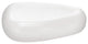 White Matte Finish Bath Accessories In Unique Shapes, Ethno, Soap Dish