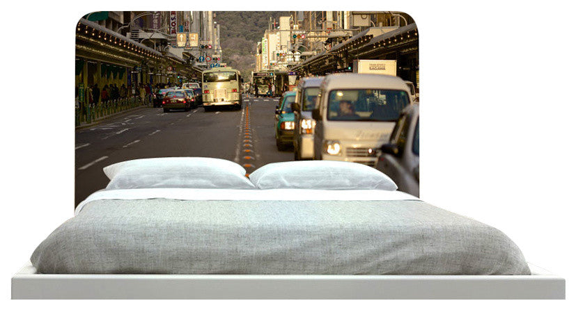 "Japanese City" Headboard