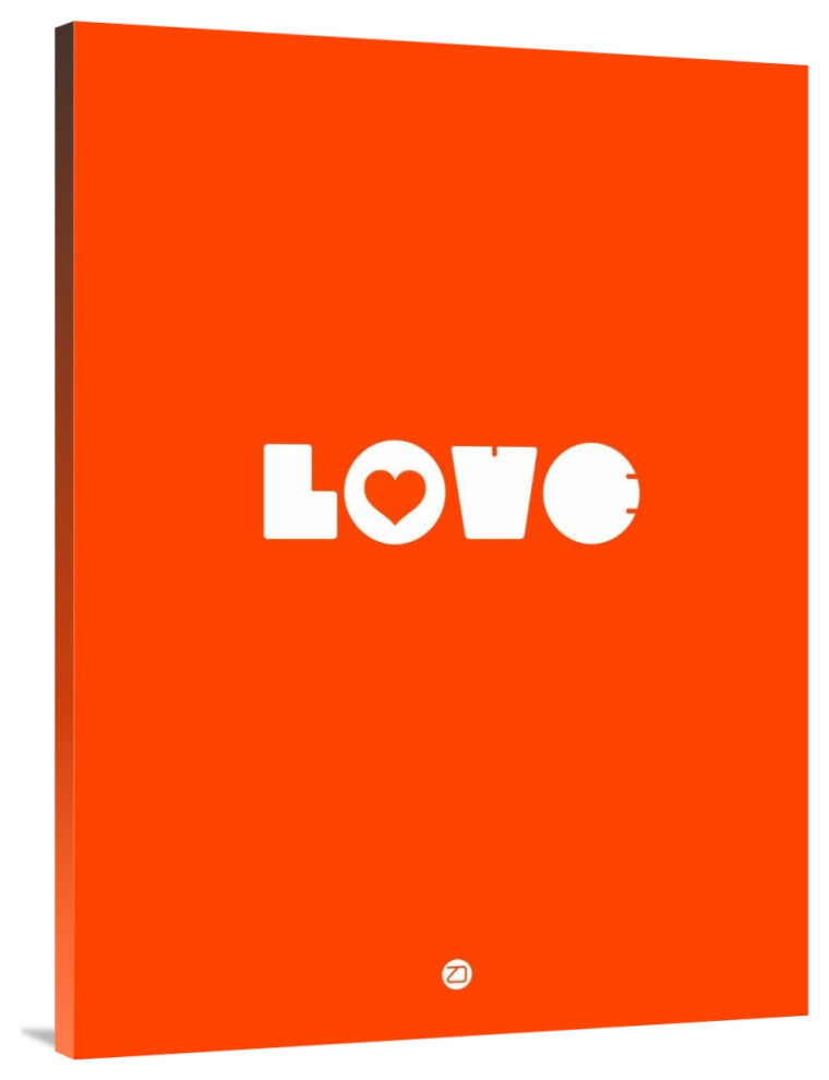 "LOVE Orange" Poster Fine Art Print
