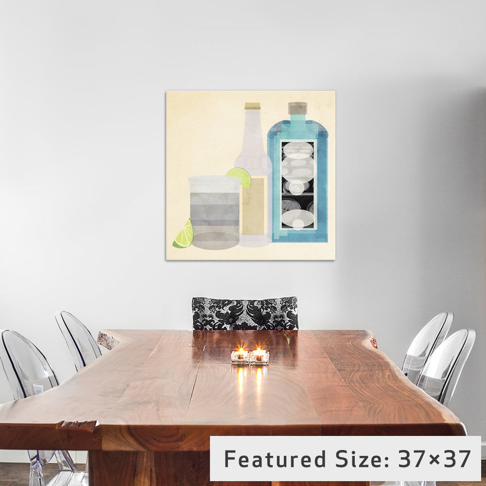 "Gin & Tonic" by 5by5collective, 18x18x1.5