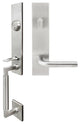 Cologne Lever, Tubular Entry Handleset, RHR, Satin Stainless Steel