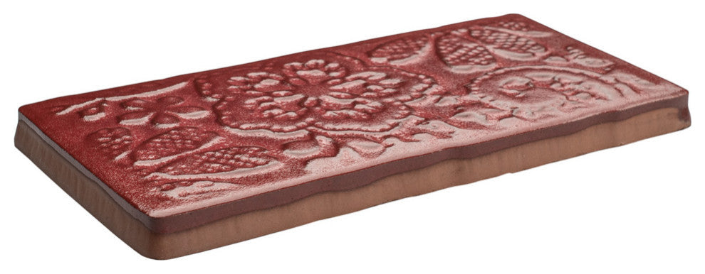 Antic Feelings Ceramic Subway Wall Tile, Red Moon