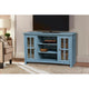 Entertainment / TV Stand - With 2 Doors - 48", Ocean Blue - Antique Rubbed