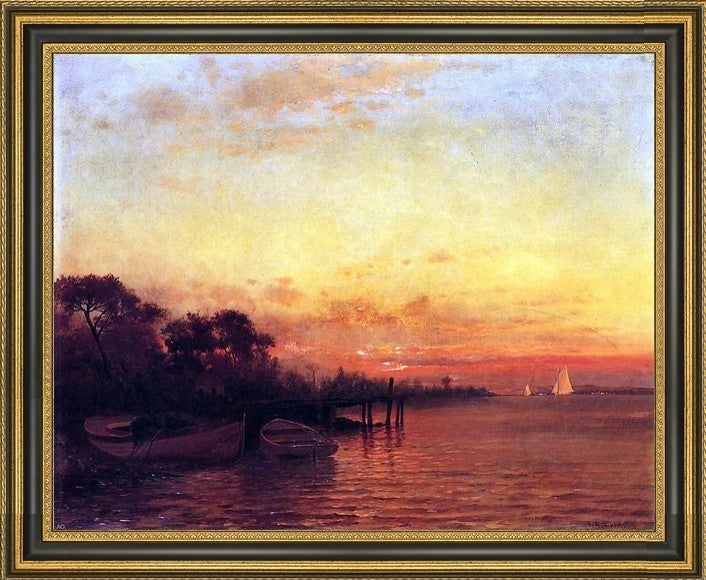 Francis a Silva at Sunset Framed Premium Canvas Print, 20"x25"