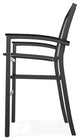 Bazza Sling Bar Height Stackable Outdoor Stool, Alloy/Black