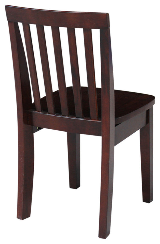 Set of Two Mission Juvenile Chairs, Rich Mocha