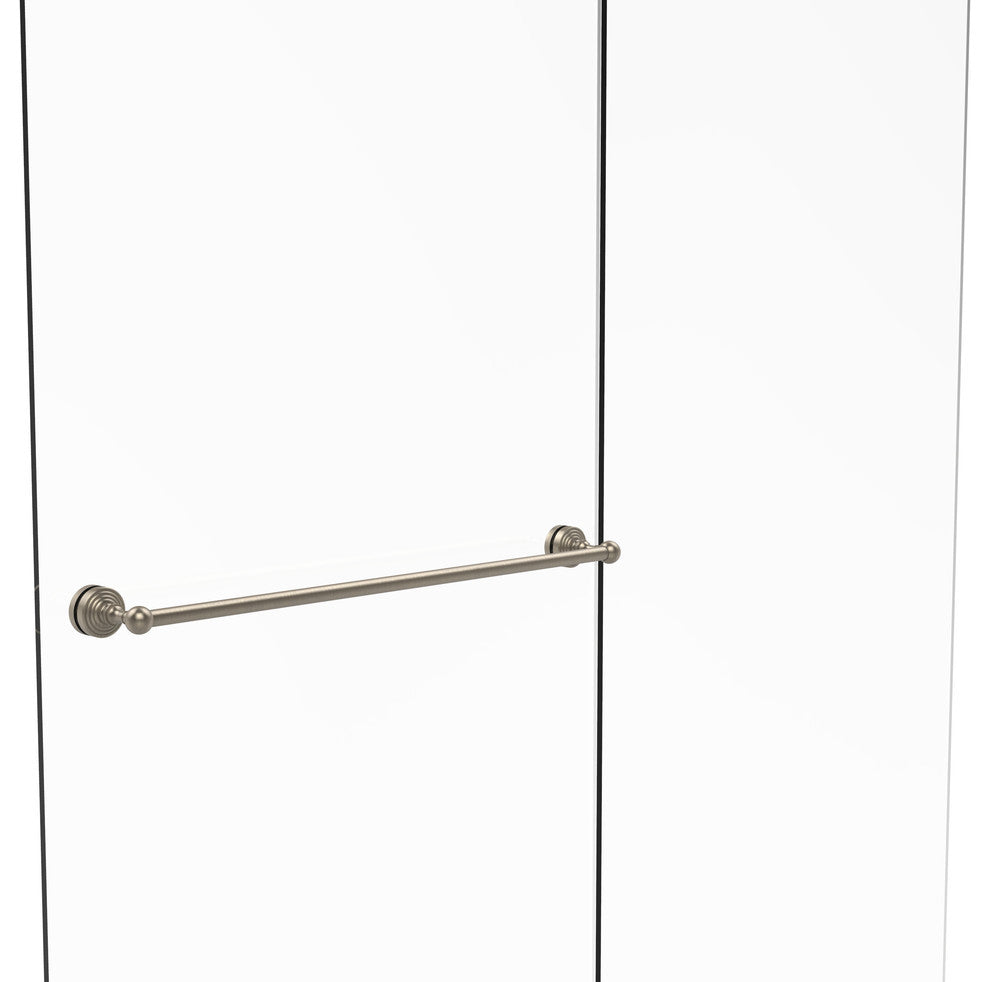 Waverly Place 30" Shower Door Towel Bar, Antique Pewter
