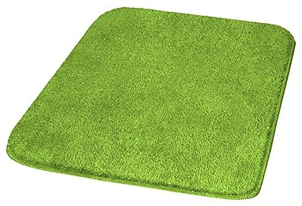 Kiwi Green Non Slip Washable Bathroom Rug With Thick Pile, Live, Extra Large