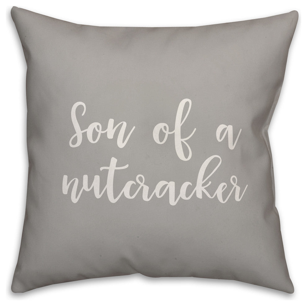 Peace, Gray 18x18 Throw Pillow Cover