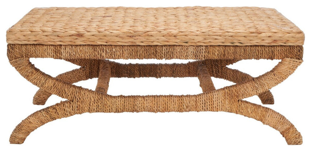 Safavieh Caycee Waterhyacinth Coffee Table Natural