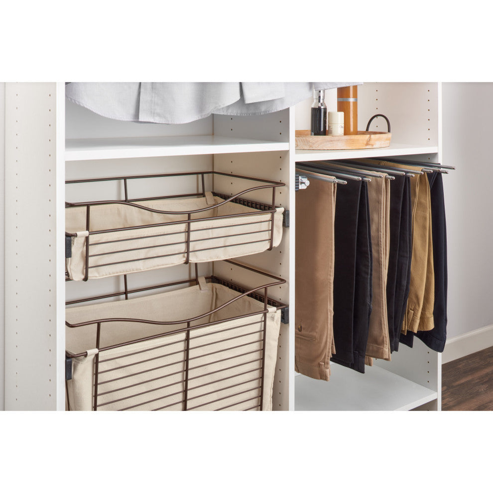 Basket Liners for CB Series Closet Baskets, Tan, 16.75Wx14.62Dx7.79H