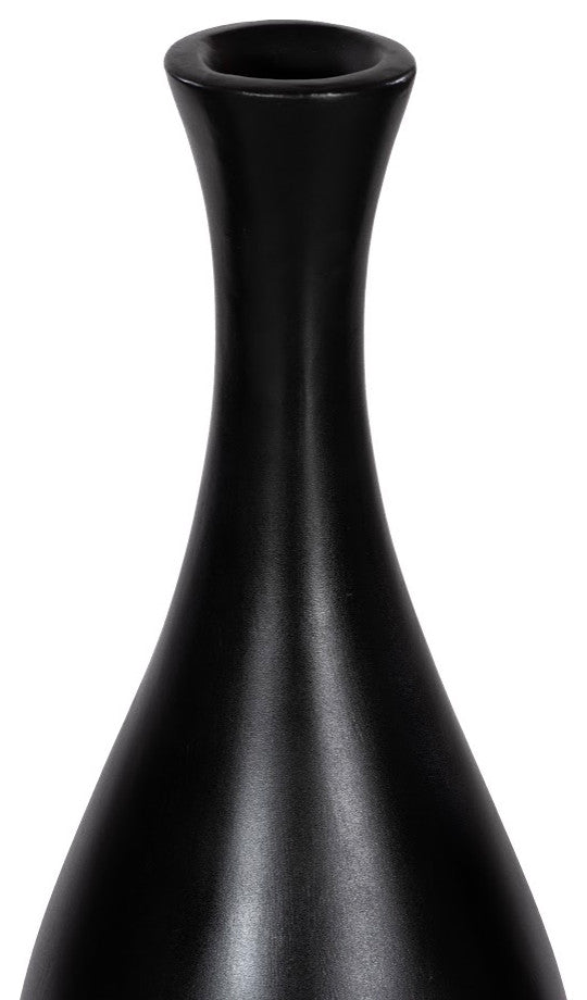 Trumpet Vase, Small, Matte Black
