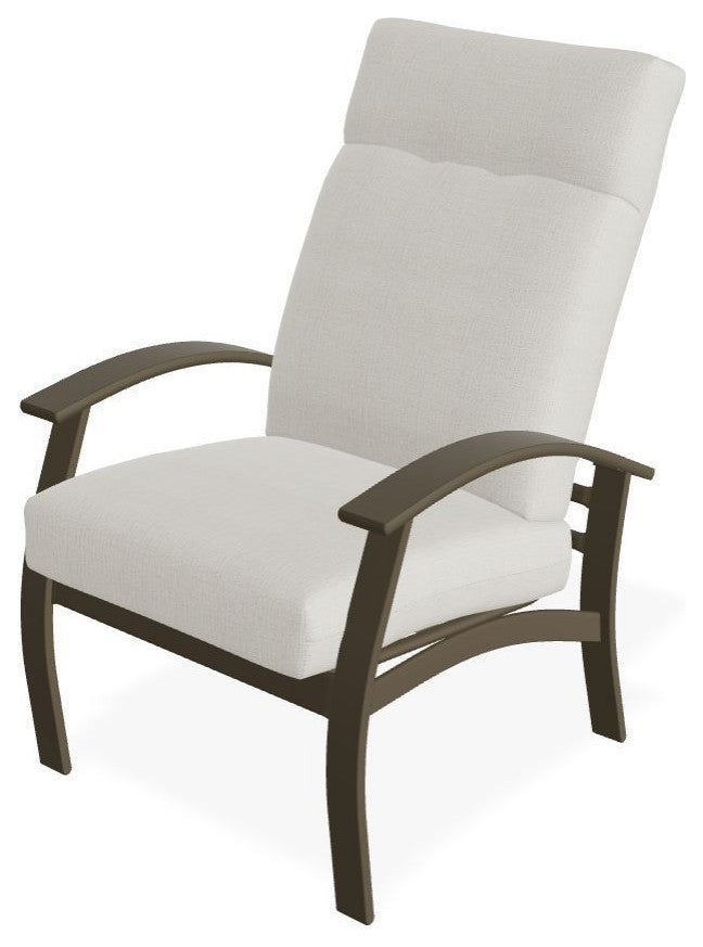 Belle Isle Cushion Outdoor Armchair, Grasscloth Buff/Beachwood